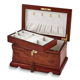 Two-Tone Wooden Jewelry Chest