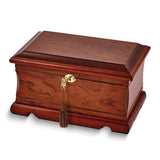 Two-Tone Wooden Jewelry Chest