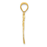 Palm Tree Pendant in 14K Yellow Gold