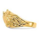 Whimsical Horsehead Ring in 14K Yellow Gold