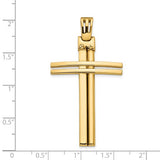 Leslie's Large Modern Cross Pendant in 14K Yellow Gold