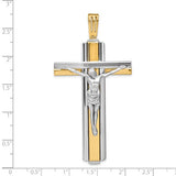 Leslie's XL Two-Tone 14K Gold Crucifix