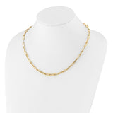 Rettangolo 4.5 Paperclip Link Chain Necklaces or Bracelets in 14K Yellow Gold