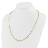 Rettangolo 4.5 Paperclip Link Chain Necklaces or Bracelets in 14K Yellow Gold