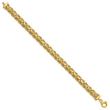 8mm Byzantine Bracelet in 14K Yellow Gold