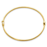 3mm Hinged Bangle Bracelet in 14K Yellow Gold