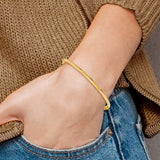 3mm Hinged Bangle Bracelet in 14K Yellow Gold