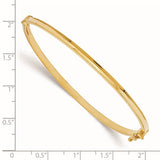 3mm Hinged Bangle Bracelet in 14K Yellow Gold