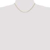 1.3mm Diamond Cut Twisted Rope Pendant Chain in 14K Yellow Gold