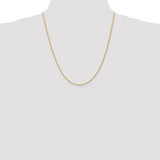 1.3mm Diamond Cut Twisted Rope Chain in 14K Gold