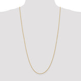 1.3mm Diamond Cut Twisted Rope Pendant Chain in 14K Yellow Gold