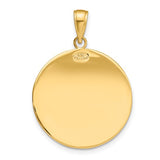 St. Christopher Medal 4 Sizes in 14K Yellow Gold