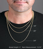 1.5mm Fine Cable Chain in 18K Yellow Gold