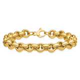 Augustus Rolo Link Chain Status Necklace or Bracelet in 14K Yellow Gold
