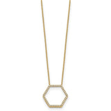 True Origin® Hexagon Diamond Necklace