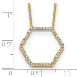 True Origin® Hexagon Diamond Necklace