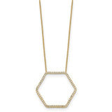 True Origin® Hexagon Diamond Necklace