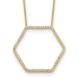 True Origin® Hexagon Diamond Necklace