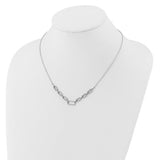Paper Clip Diamond Necklace 1.01 ct. TCW in 14K Gold