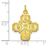 Four-Way Cross 24K Gold Plated 22 x 18mm