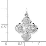 Gothic Four-Way Cross Pendant in Sterling Silver - Roxx Fine Jewelry