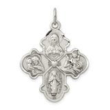 Gothic Four-Way Cross Pendant in Sterling Silver - Roxx Fine Jewelry
