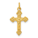 INRI Crucifix Necklace 24K Yellow Gold Plated