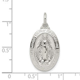 Miraculous Medal Gold Plated or Sterling Silver Oval 29 x 15mm - Roxx Fine Jewelry