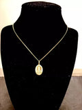 Miraculous Medal Pendant or Necklace 24K Yellow Gold Plated