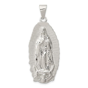 Our Lady of Guadalupe Pendant in Sterling Silver
