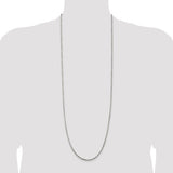 2.5mm Diamond-Cut Rope Chain in Sterling Silver