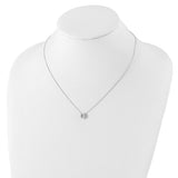 2.75 Ct. Bezel Set CZ Solitaire 18" Necklace in Sterling Silver - Roxx Fine Jewelry