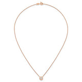 2.75 Ct. Bezel Set CZ Solitaire 18" Necklace Sterling, Rose or Yellow Gold Plated