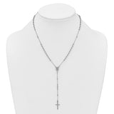 Sterling Silver Bead 18" Rosary Necklace