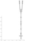 Sterling Silver Bead 18" Rosary Necklace