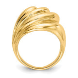 Swirled Dome Ring in 14K Yellow Gold