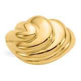 Swirled Dome Ring in 14K Yellow Gold