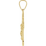 Medium Youth Crucifix Pendant in 14K Yellow Gold - Roxx Fine Jewelry