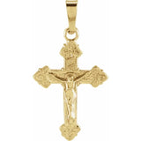 Medium Youth Crucifix Pendant in 14K Yellow Gold - Roxx Fine Jewelry