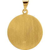 St. Christopher Medal Round in 3 Sizes in 14K Gold - Roxx Fine Jewelry