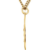 Our Lady of Guadalupe 24" Necklace - 24K Yellow Gold Plated - Roxx Fine Jewelry