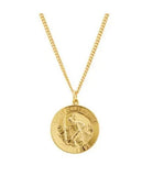 St. Christopher gold necklace
