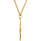 Four-Way Cross Necklace 24K Gold Plated