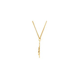 Medium Crucifix Necklace 24" 24K Yellow Gold Plated - Roxx Fine Jewelry
