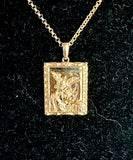 St. Michael the Archangel Pendant in 14K Yellow Gold