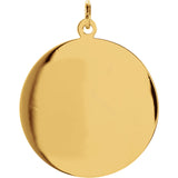 St. Christopher Round Medal in 18K Yellow Gold - Roxx Fine Jewelry