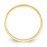 Flat Top Midi Ring 1.0mm in 14K White or Yellow Gold