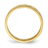 Beaded Scroll Midi Stackable Ring in 14K Yellow Gold - Roxx Fine Jewelry
