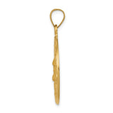 Face of Jesus Medal (Ecco Homo) Hollow 3 Sizes in 14K White or Yellow Gold
