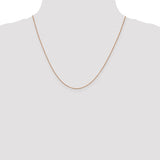 1.3mm Box Chain in 14K Rose Gold